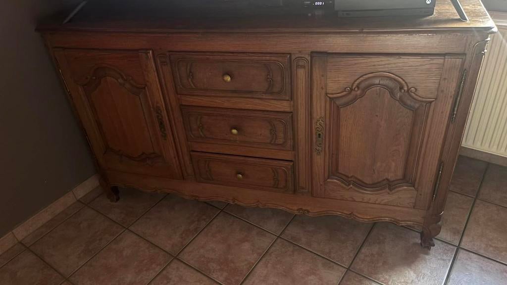 Meuble tv ancien, Enlèvement, Comme neuf, Chêne