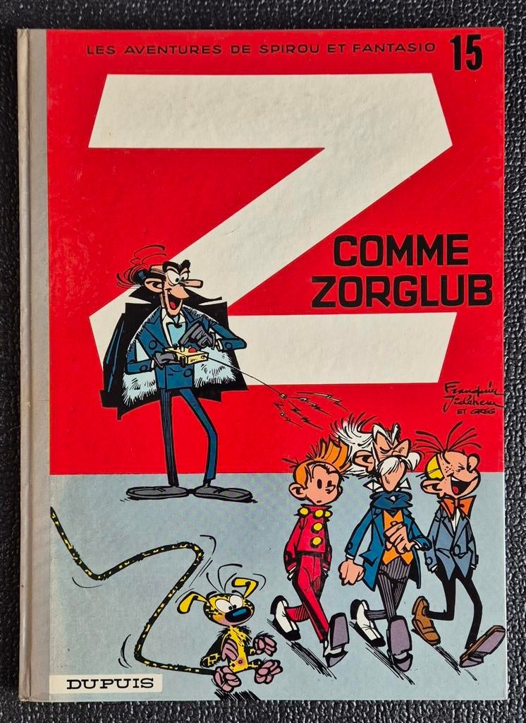 Spirou et Fantasio - 15 - Z comme Zorglub - 1974 - dos rond, Livres, Enlèvement ou Envoi, Une BD, Utilisé, Franquin