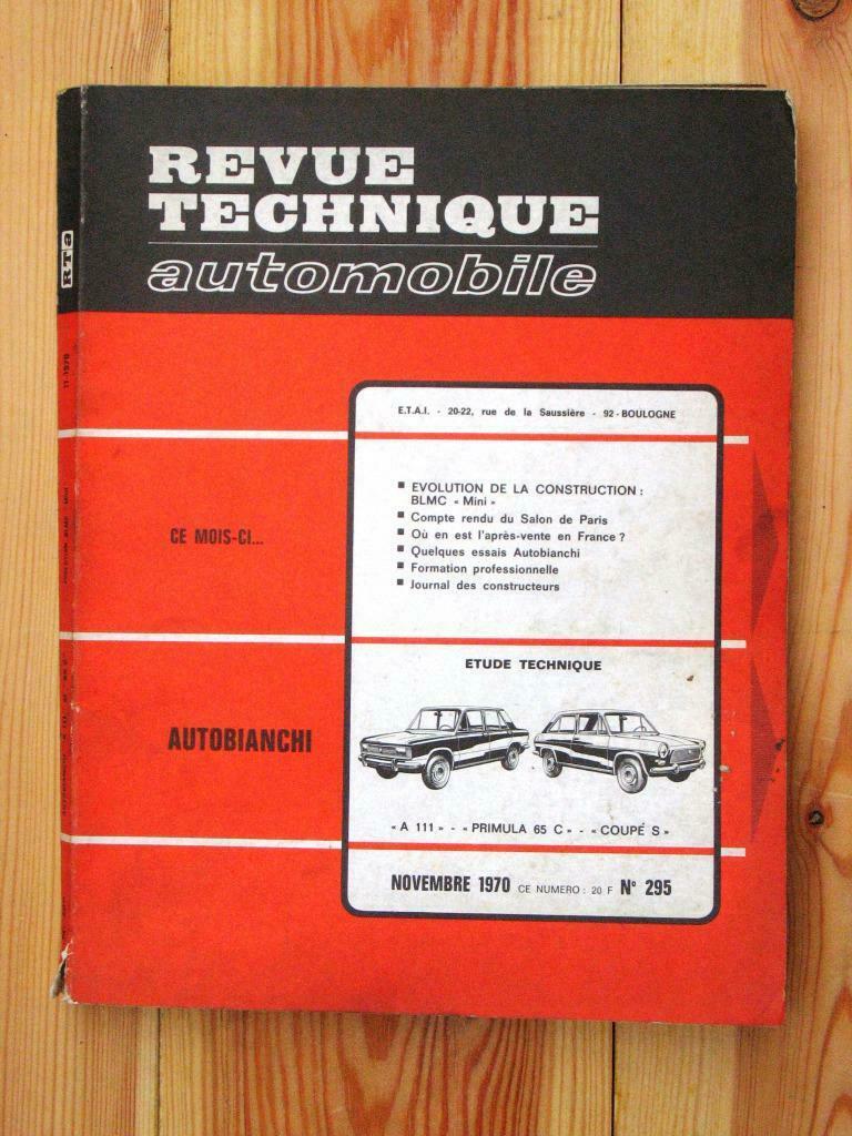 RTA - AUTOBIANCHI A111 - PRIMULA SC - COUPE S, Enlèvement ou Envoi, Utilisé, Autres marques