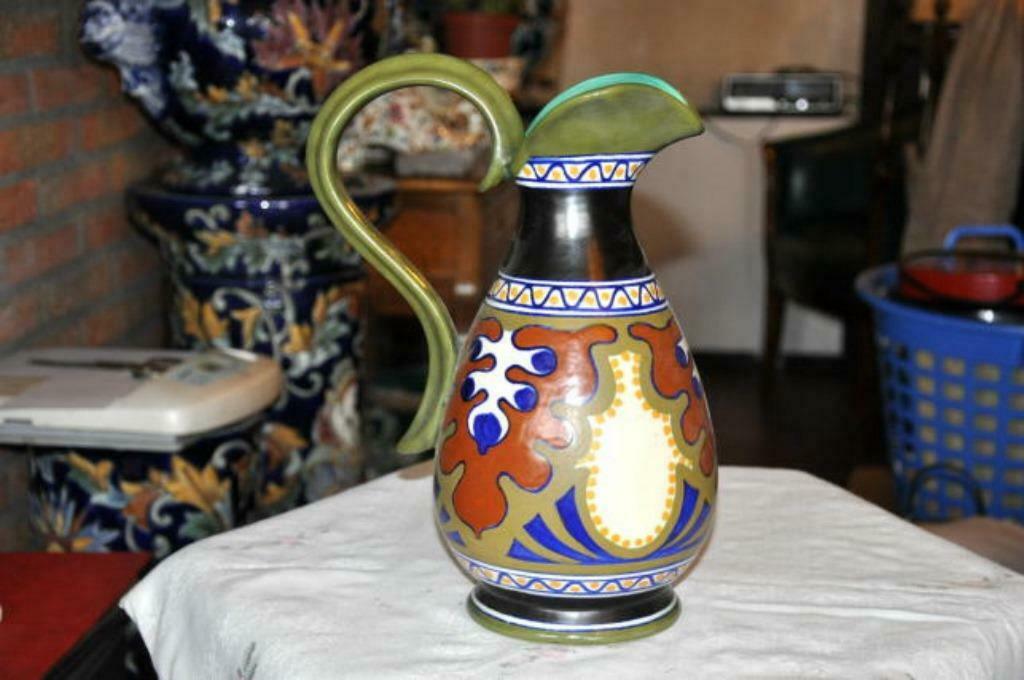 § cruche en faience art deco ankara gouda, Ophalen