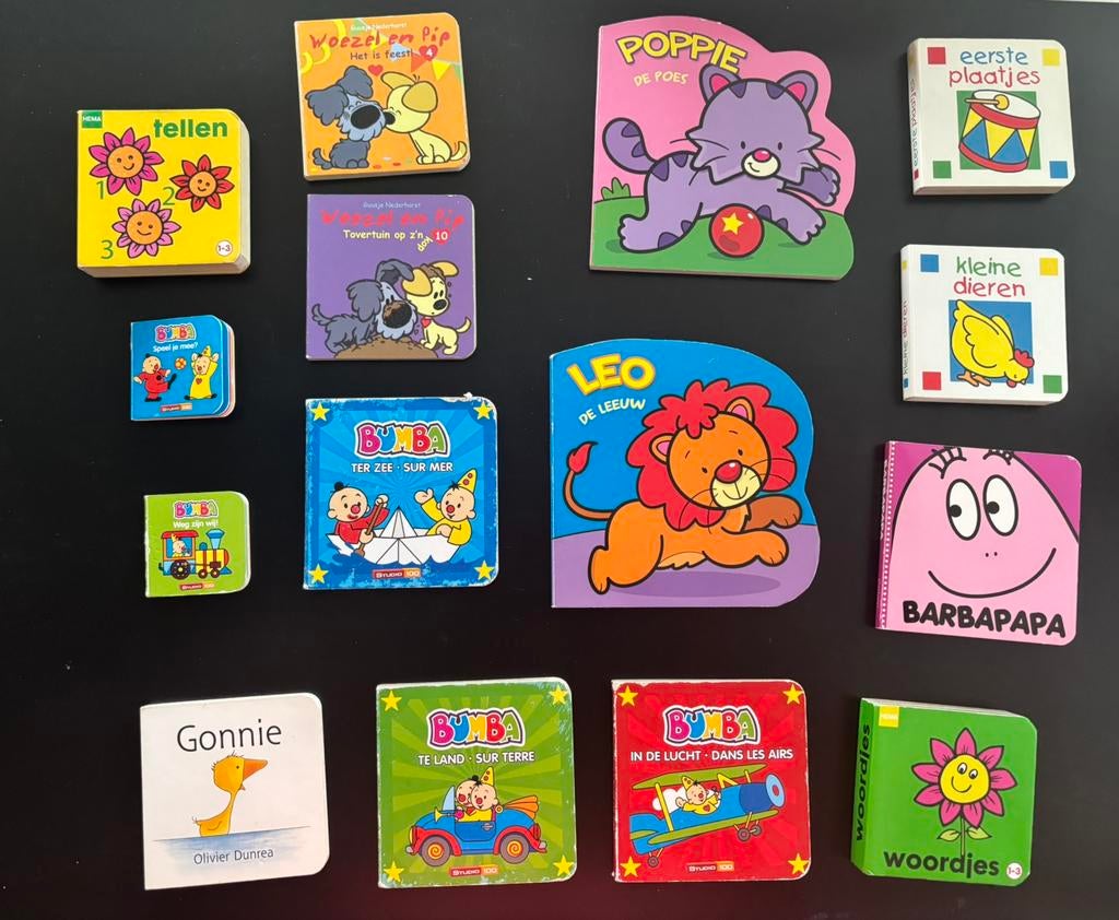 15 kleine kartonnen babyboekjes, Boeken, Ophalen, Gelezen