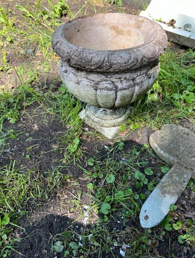 Stenen beelden, vijver of tuin decoratie, Ophalen, Gebruikt, Rond, Tuin