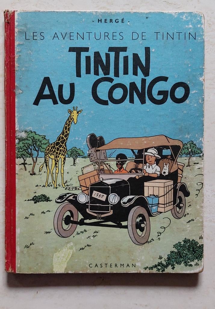 TINTIN AU CONGO B4 1950 bon état, Livres, Enlèvement ou Envoi
