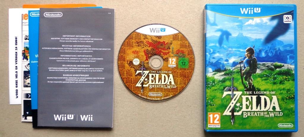 Zelda Breath of the Wild voor de Nintendo Wii-U, Enlèvement ou Envoi, Comme neuf