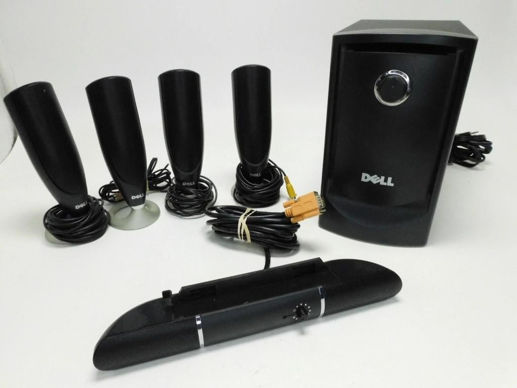 Dell MMS 5650 5.1 Home Theatre System PC Speakers, Computers en Software, Pc speakers, Ophalen, Gebruikt, Audiokanaal 5.1, Dell