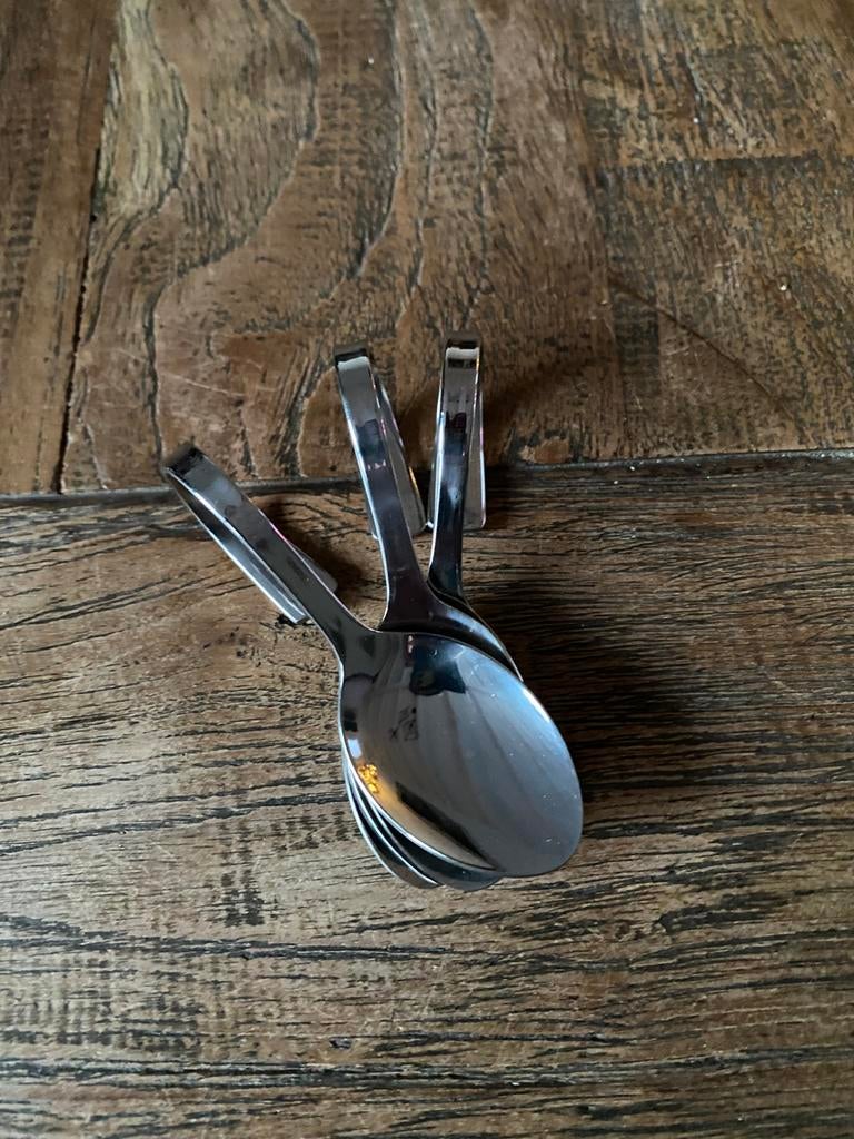 Set 12 zilverkleurige amuse lepels nieuw, Ophalen