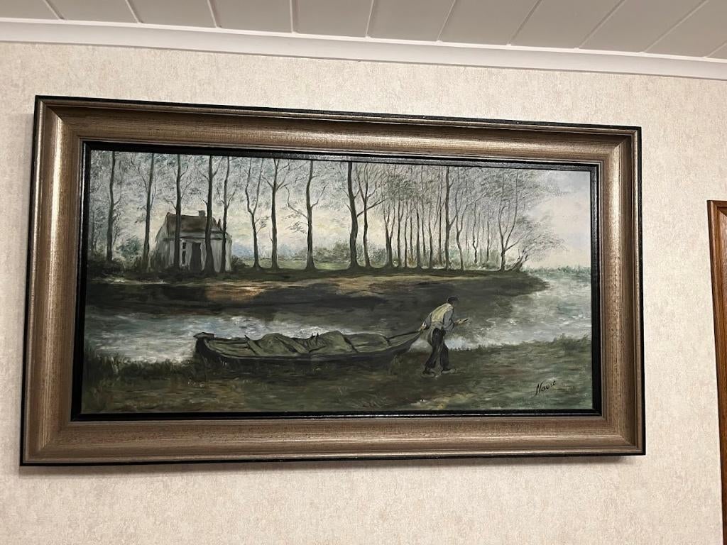 Ernest Naert – groot schilderij – olie op doek – 20e eeuw, Ophalen, Schilder- en Tekenkunst