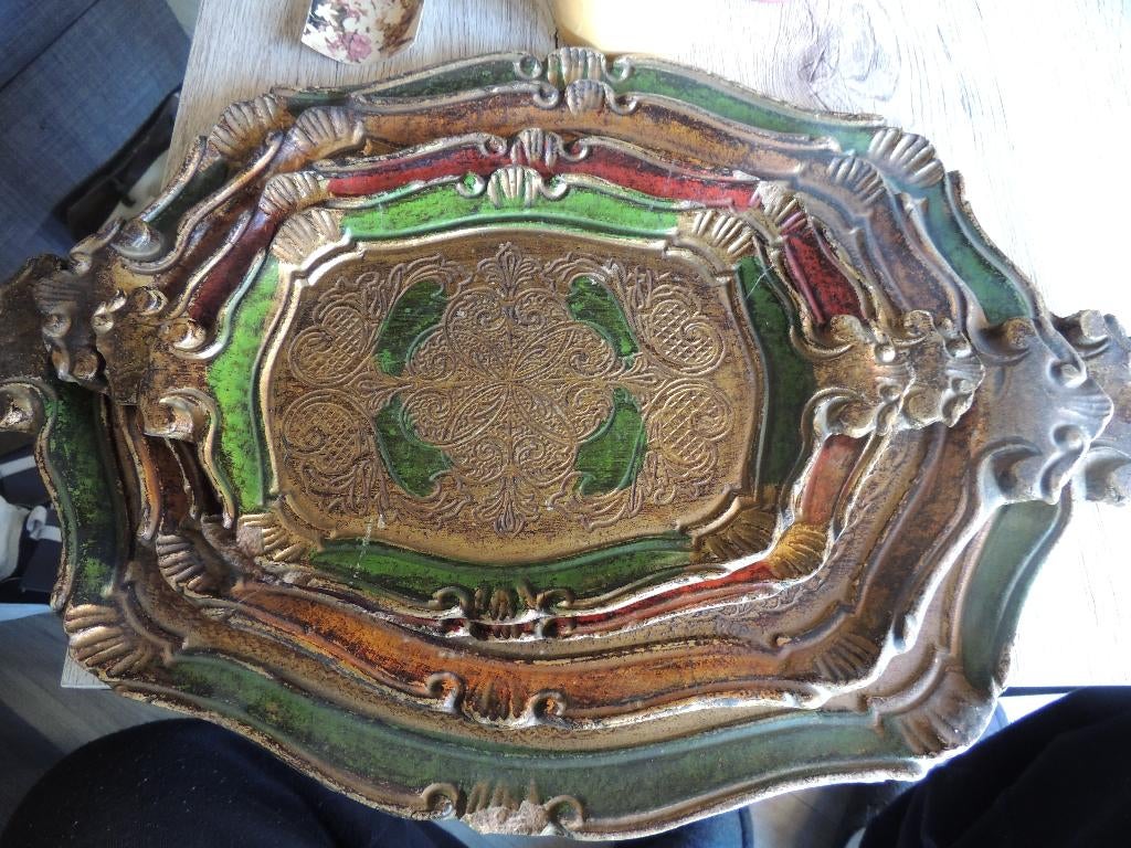 vintage florentijnse dienbladen, Ophalen