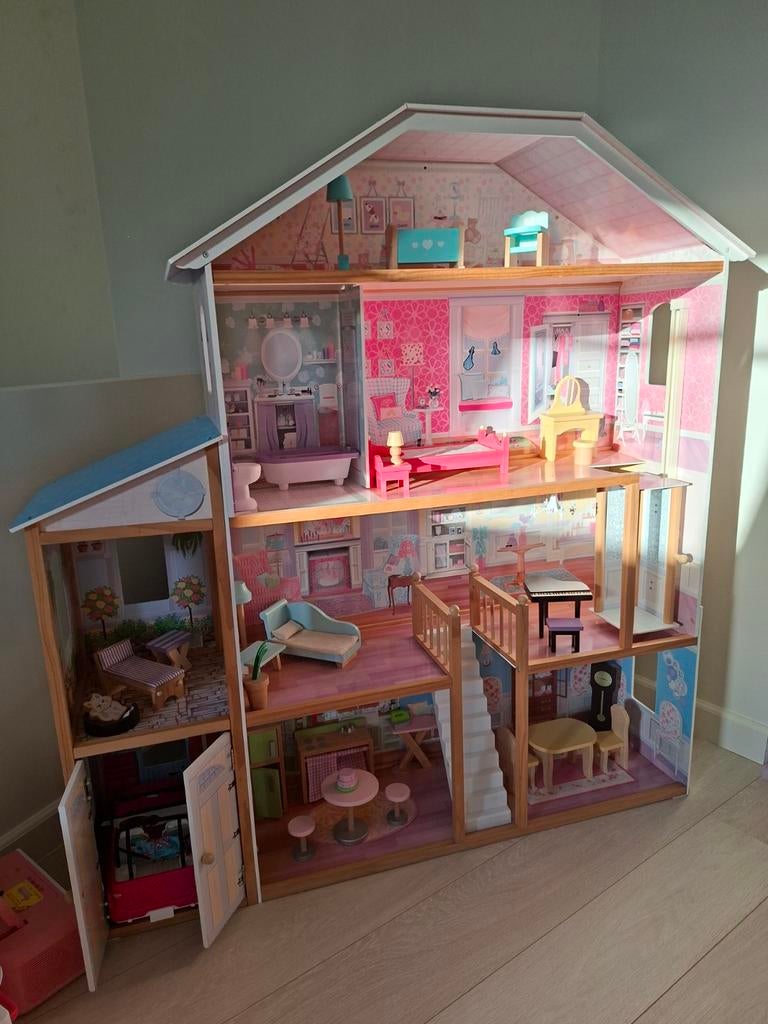 Kidcraft Majestic Mansion poppenhuis hout, Ophalen, Poppenhuis