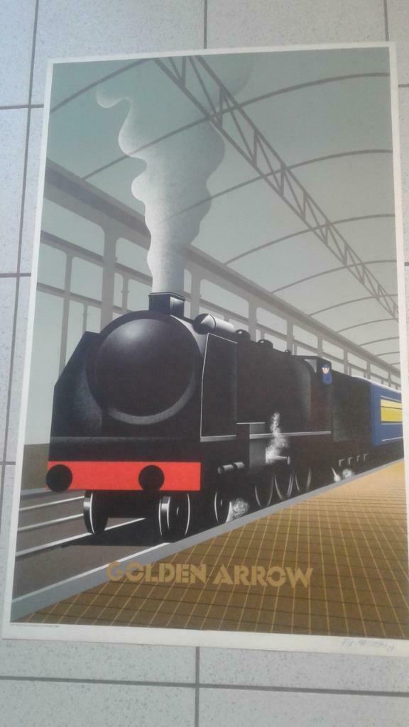 affiche GOLDEN ARROW signed Fix Masseau '89, Antiek en Kunst, Verzenden