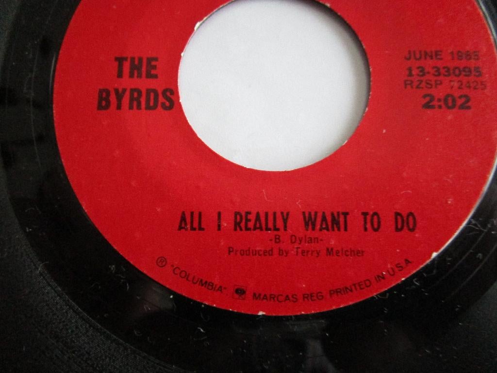 The byrds : All i really want to do & Mr. tambourine man., 7 inch, Single, Ophalen of Verzenden, Zo goed als nieuw