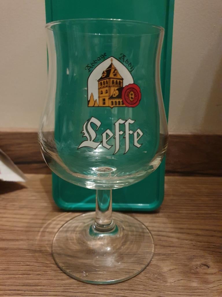 Glas - Leffe -, Ophalen of Verzenden, Gebruikt, Glas of Glazen, Leffe