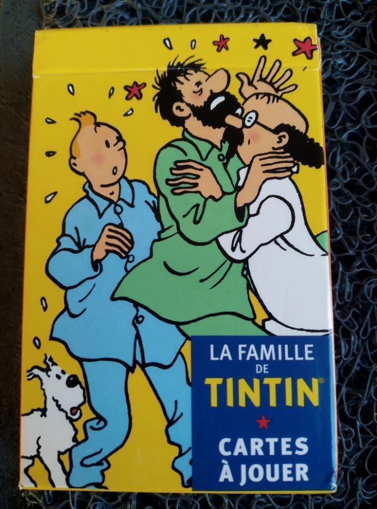 SPEELKAARTEN TINTIN, cartes à jouer., Verzamelen, Speelkaarten, Jokers en Kwartetten, Ophalen, Nieuw, Speelkaart(en)