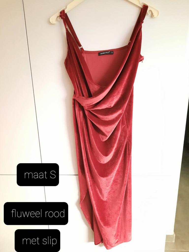 2 lange jurken met split maat S, Ophalen of Verzenden, Maat 36 (S), Rood