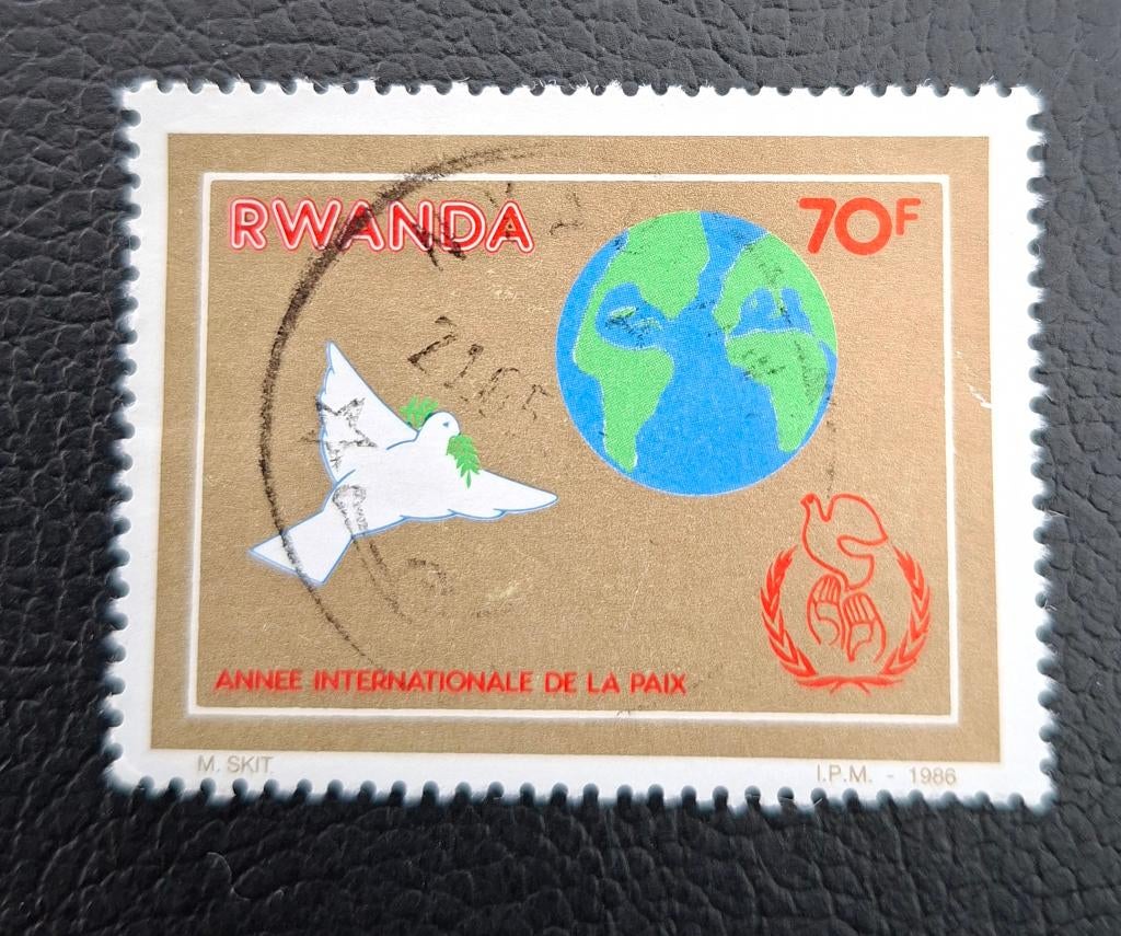 Postzegel Rwanda OBP 1292, Ophalen of Verzenden, Overige landen, Gestempeld