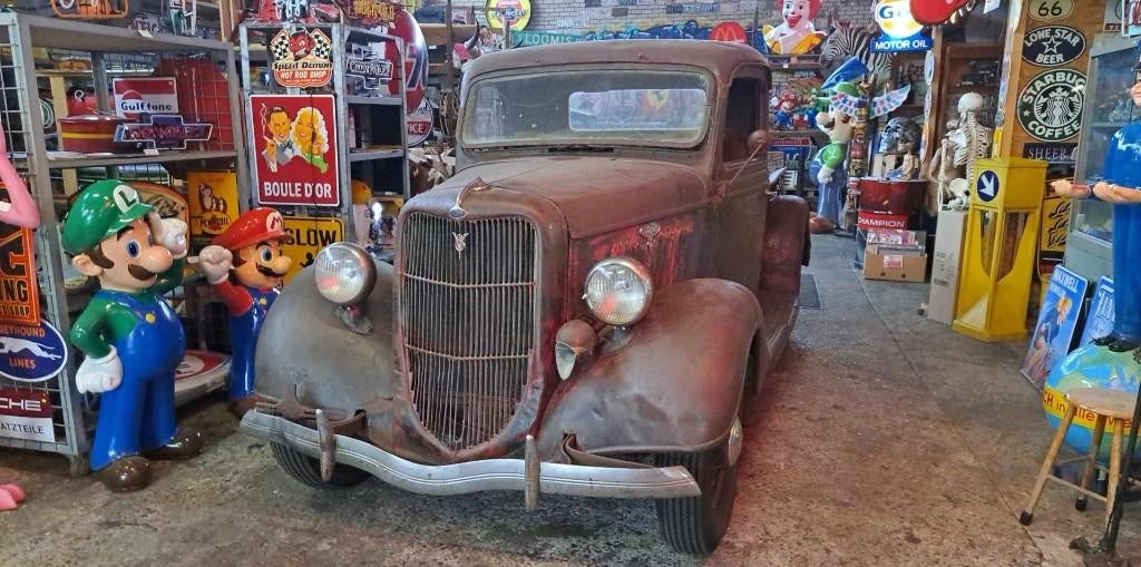 1936 Ford pickup V8 flathead patina ratlook oldtimer, foto 12