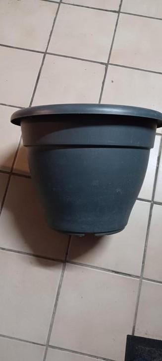 elho pot de fleur diamètre 35 cm,anthracite, peu utilisé,, Jardin & Terrasse, Enlèvement, Utilisé, 25 à 40 cm