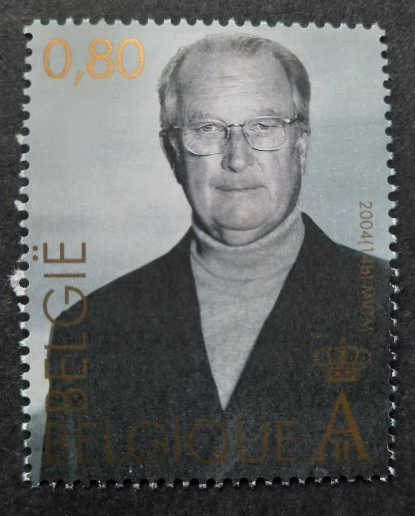 België: OBP 3290 ** Koning Albert II 2004., Koninklijk huis, Frankeerzegel, Ophalen of Verzenden, Zonder stempel