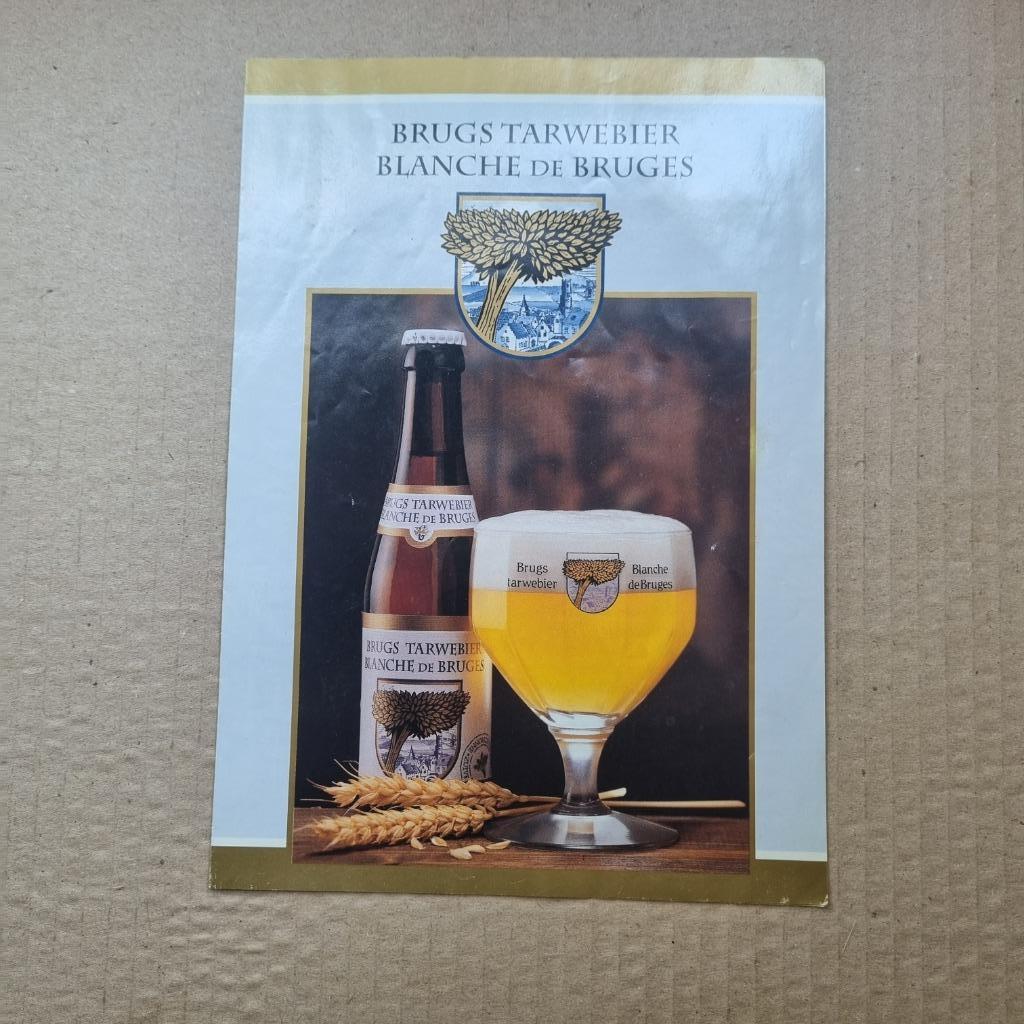 Publicité Brugs Tarwebier Blanche de Bruges, Ophalen of Verzenden, Gebruikt, Overige typen, Overige merken