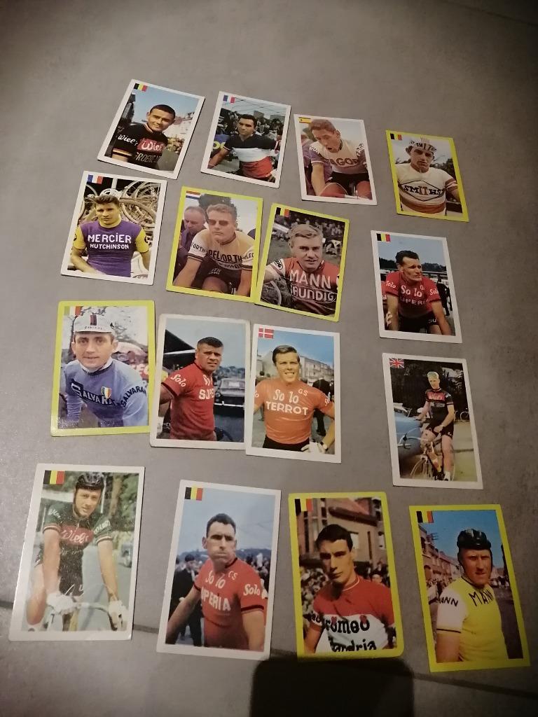 Oude prentjes chromo wielrenners, Verzamelen, 1960 tot 1980, Gebruikt, Foto, Ophalen of Verzenden