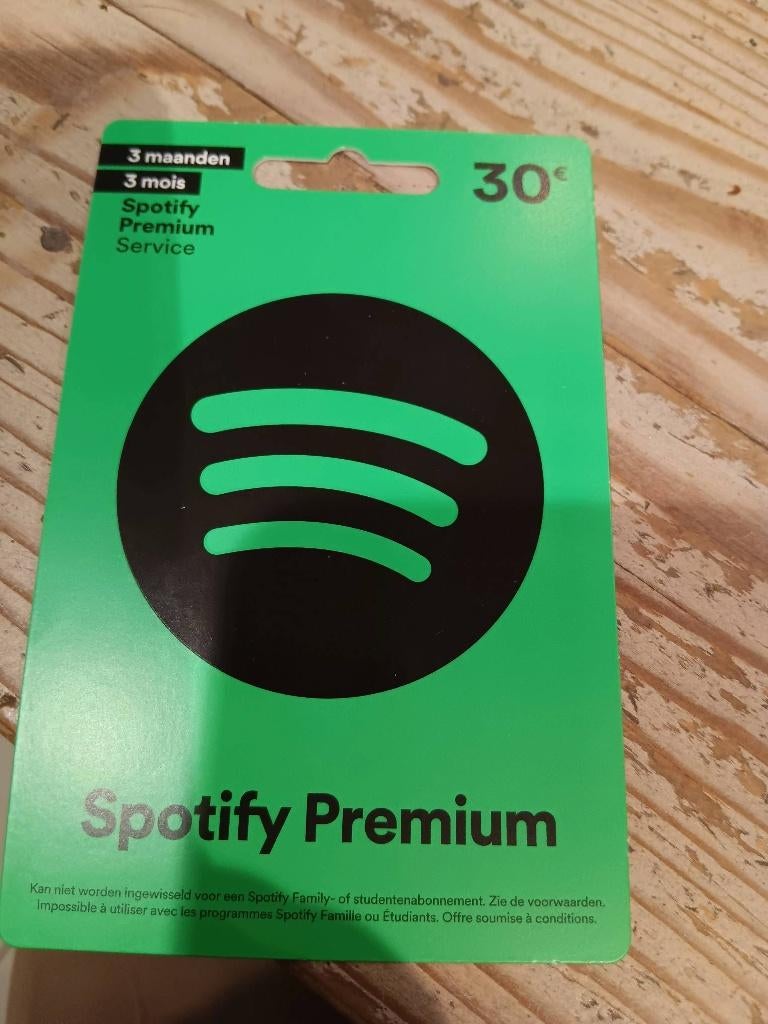 Spotify Premium 3 maanden, Tickets en Kaartjes, Overige soorten, Overige typen