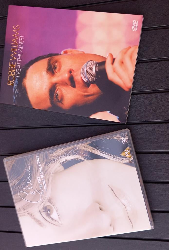 Dvd's - Celine Dion en Robbie Williams, Cd's en Dvd's, Alle leeftijden, Ophalen of Verzenden, Zo goed als nieuw