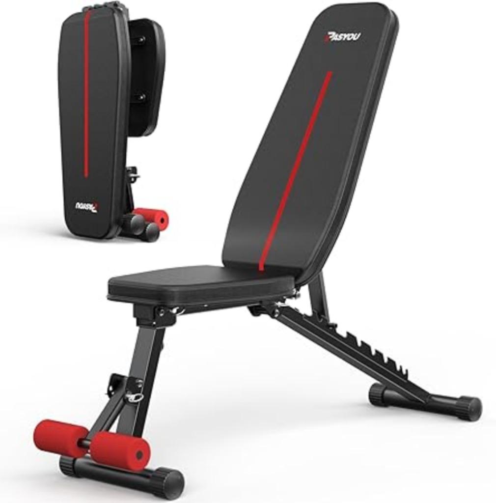 Banc de musculation pliable | noir | Nouveau, Sports & Fitness, Équipement de fitness, Neuf, Bras, Pectoraux, Abdominaux, Dos