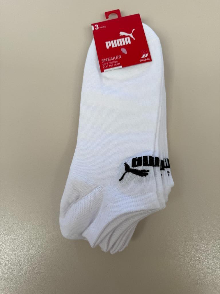 3 paar nieuwe Puma sneakersokken maat 43-46, Ophalen, Puma, Wit, Nieuw