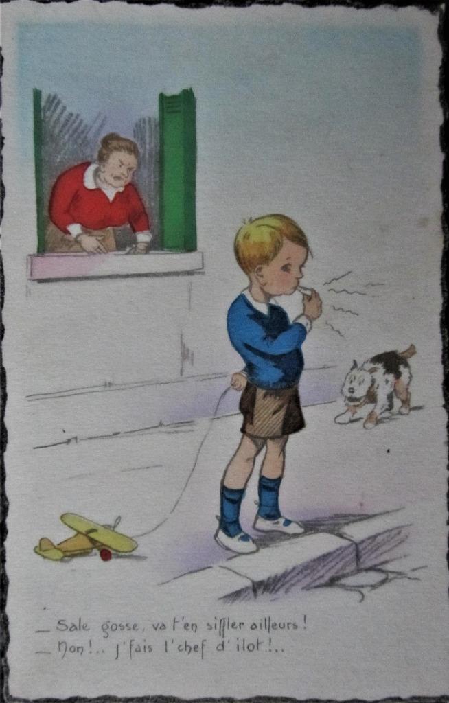 FANTASIE- KAART- KINDEREN  1943, Enlèvement ou Envoi, 1940 à 1960, Affranchie, Enfants