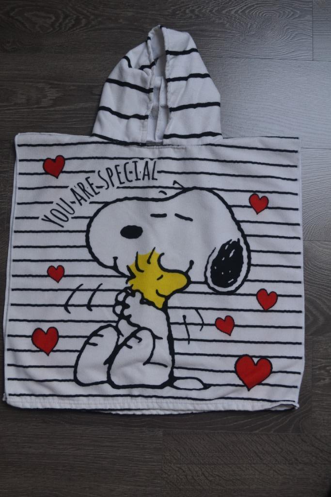 Poncho/cape de bain Snoopy, Huis en Inrichting, Badkamer | Badtextiel en Accessoires, Ophalen of Verzenden, Zo goed als nieuw