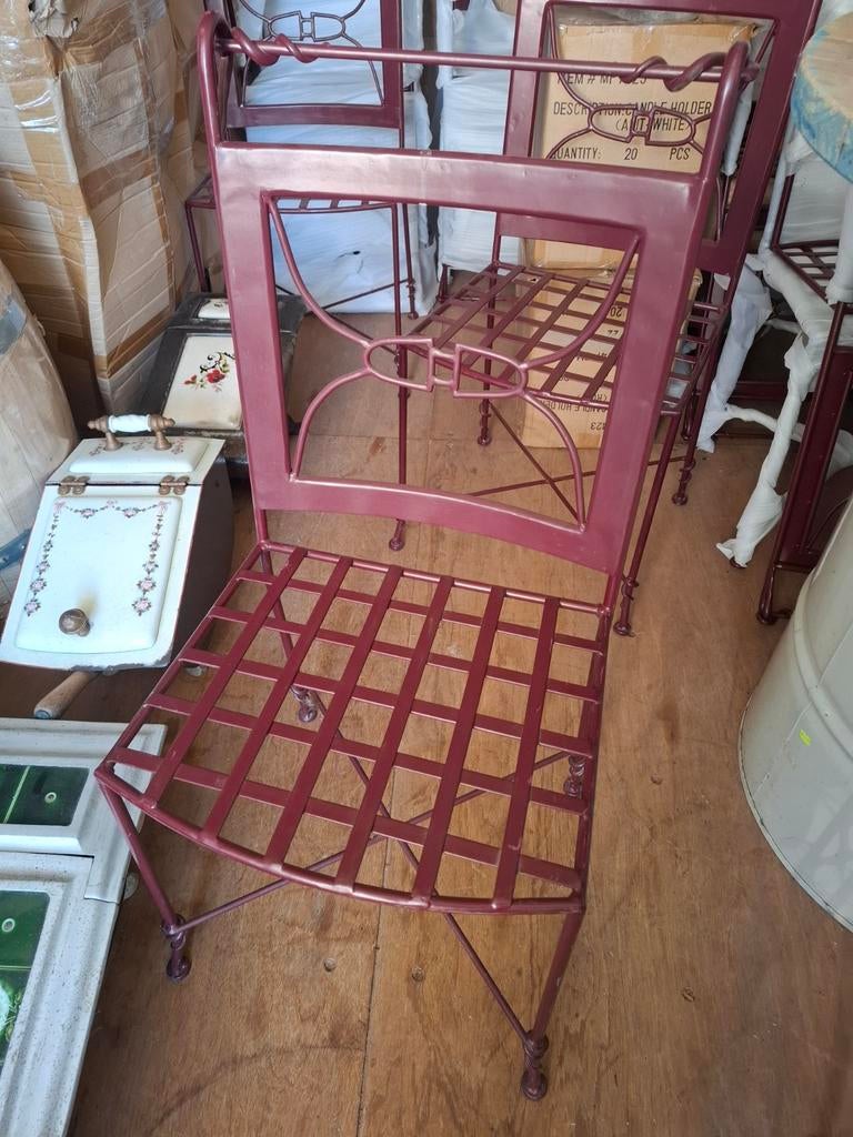 Smeedijzeren stoelen ! NIEUW  koopje vd horeca enz, Ophalen