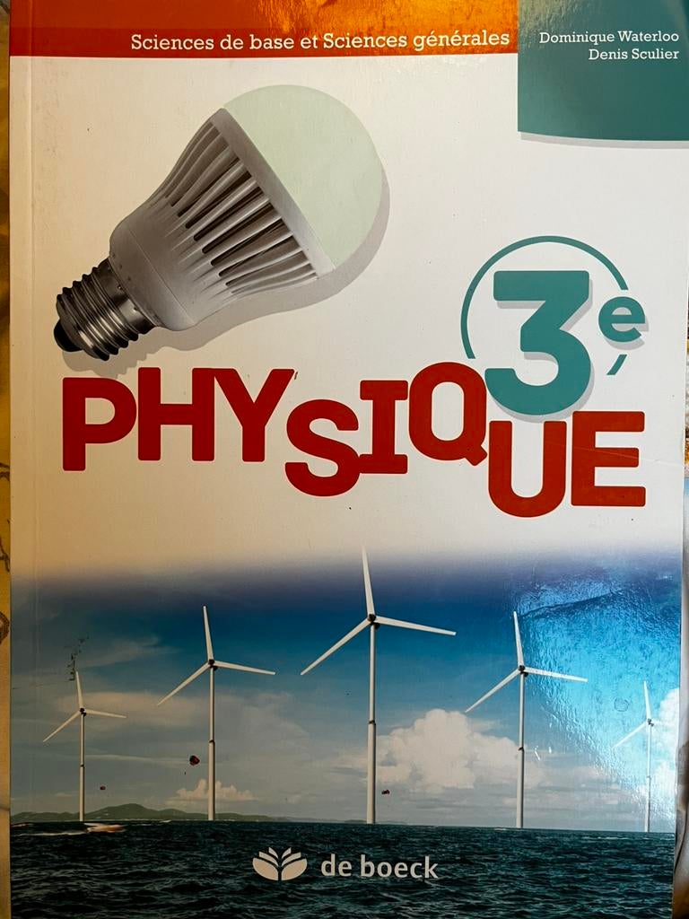 Physique 3e de boeck, Physique, Enlèvement, Utilisé, Secondaire