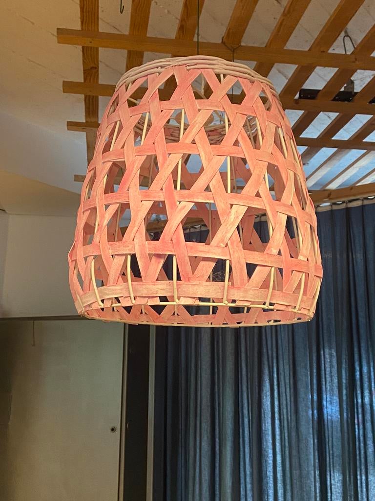 Rotan lampenkap, Ophalen, Zo goed als nieuw, Blauw