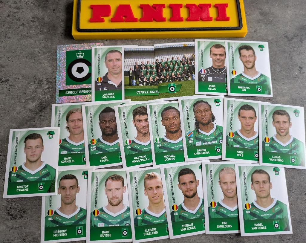 Panini FOOTBALL 2014 20 AUTOCOLLANTS CERCLE BRUGGE FOOTBALL, Enlèvement ou Envoi, Neuf