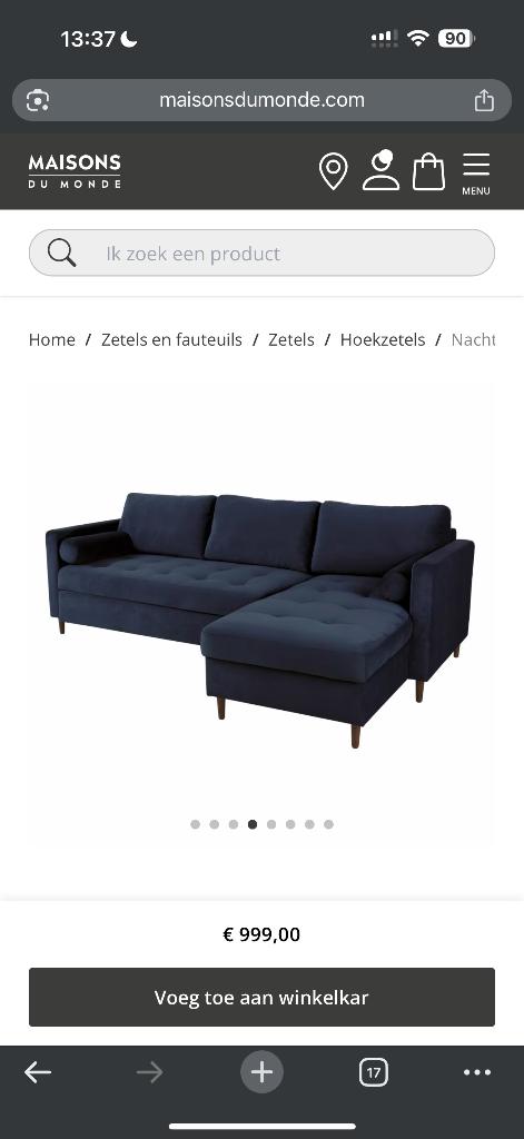 Zetelbed, Huis en Inrichting, Zetels | Zetels, Ophalen, Overige maten, Hoekbank, Zo goed als nieuw