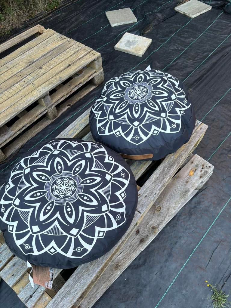 Lots de 2 pouf d’extérieur, Maison & Meubles, Enlèvement, Neuf, 50 à 75 cm, Moins de 50 cm