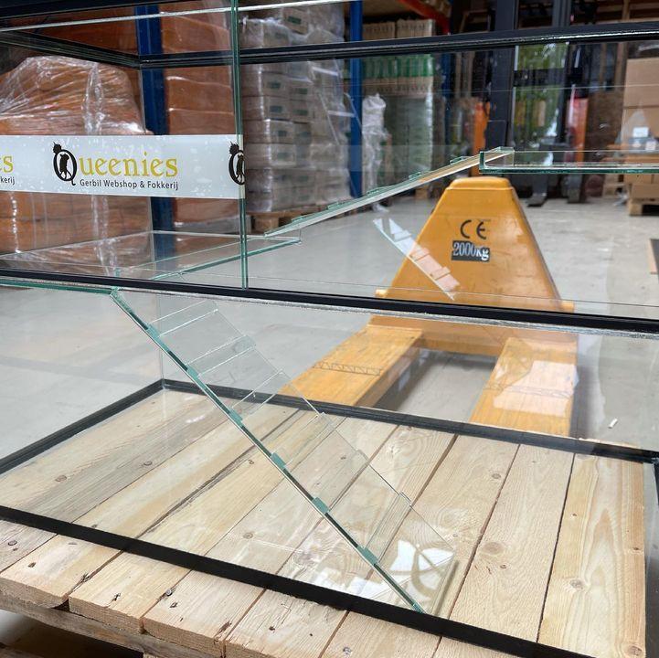 Trap van glas voor gerbilarium, Dieren en Toebehoren, Knaagdieren en Konijnen | Hokken en Kooien, Minder dan 60 cm, Overige typen