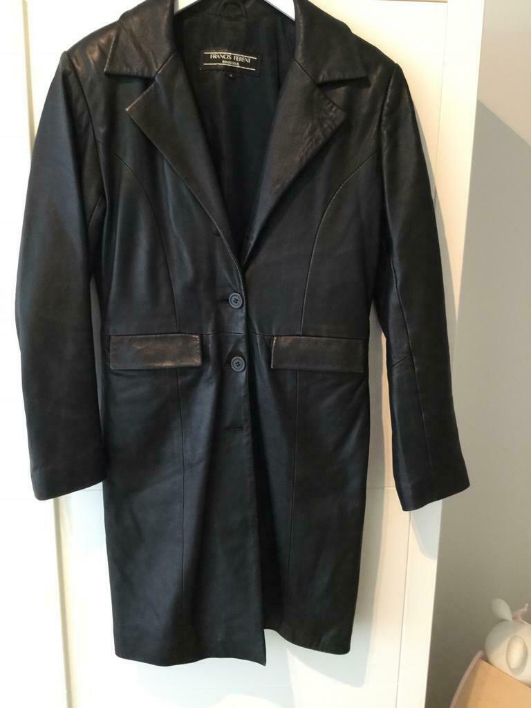 Mooi leder manteltje, maat medium, kleur zwart, Francis Fere, Vêtements | Femmes, Enlèvement, Comme neuf, Noir