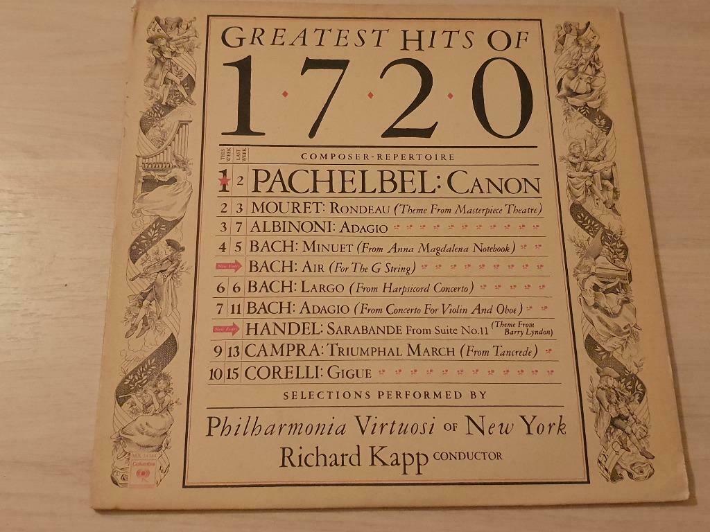 Disque vinyl 33 tours greatest hits of 1720, Enlèvement ou Envoi, Classicisme, Autres types