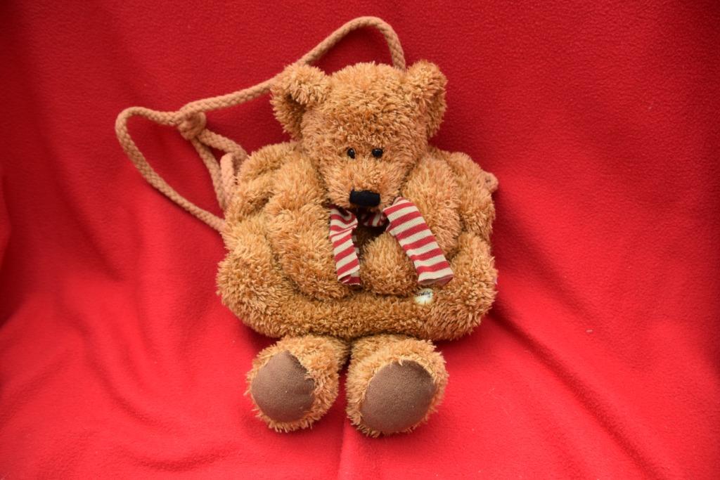 vintage teddybeer handwarmer en portemonnee Sunkid Duitsland, Ophalen of Verzenden, Gebruikt, Stoffen beer, Overige merken