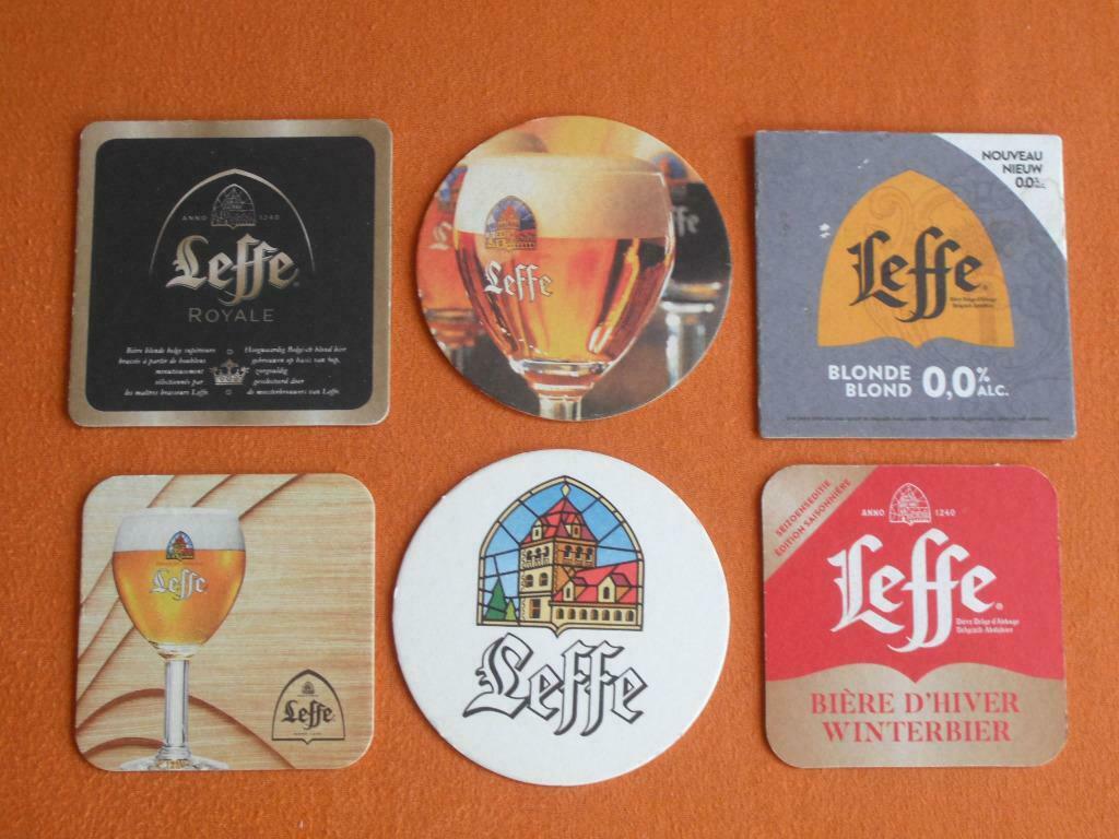 Lot de 6 Sous - Bocks ** LEFFE **, Enlèvement ou Envoi, Utilisé, Sous-bock, Leffe