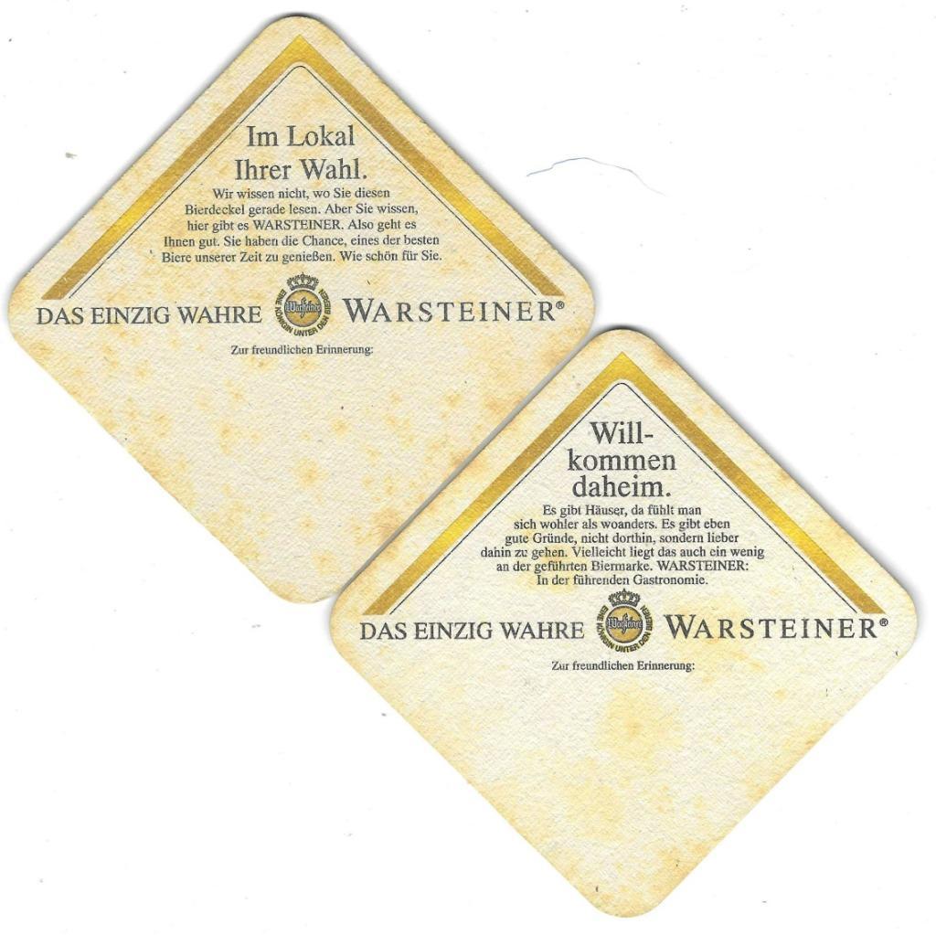 bierviltjes 1st Warsteiner im lokal, Verzamelen, Verzenden