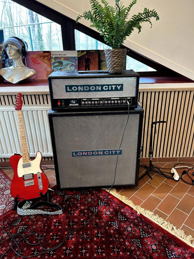 Tête LC London City Bulldog + armoire LCG 4x12C, TV, Hi-fi & Vidéo, Amplificateur à lampes, Enlèvement, Amplificateur