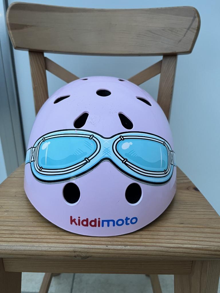 KiddiMoto fietshelm Pink Goggle, Fietsen en Brommers, Gebruikt, M, Jongen of Meisje, Ophalen