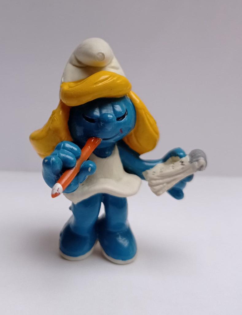 Smurf secretaresse smurfin 20140, Verzamelen, Ophalen of Verzenden, Zo goed als nieuw, Smurfin, Poppetje, Figuurtje of Knuffel