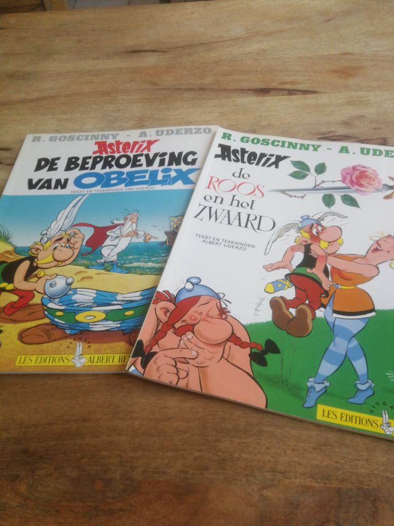 Strips Asterix Beproeving Obelix Roos Zwaard, Ophalen of Verzenden, Zo goed als nieuw