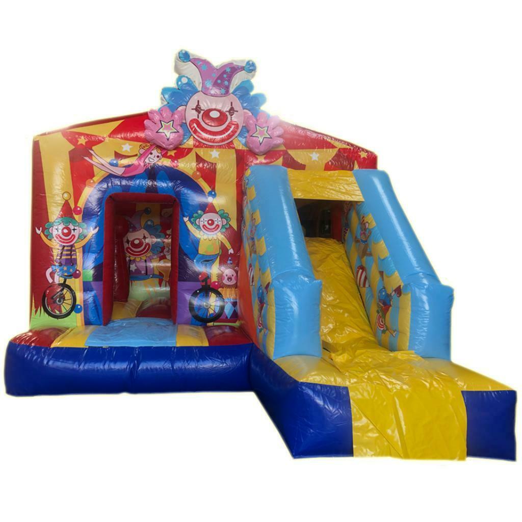 Verhuur springkasteel clown met glijbaan, Envoi