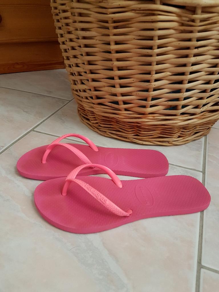 Havaianas, Enlèvement ou Envoi, Rose, Comme neuf, Sandales de bain