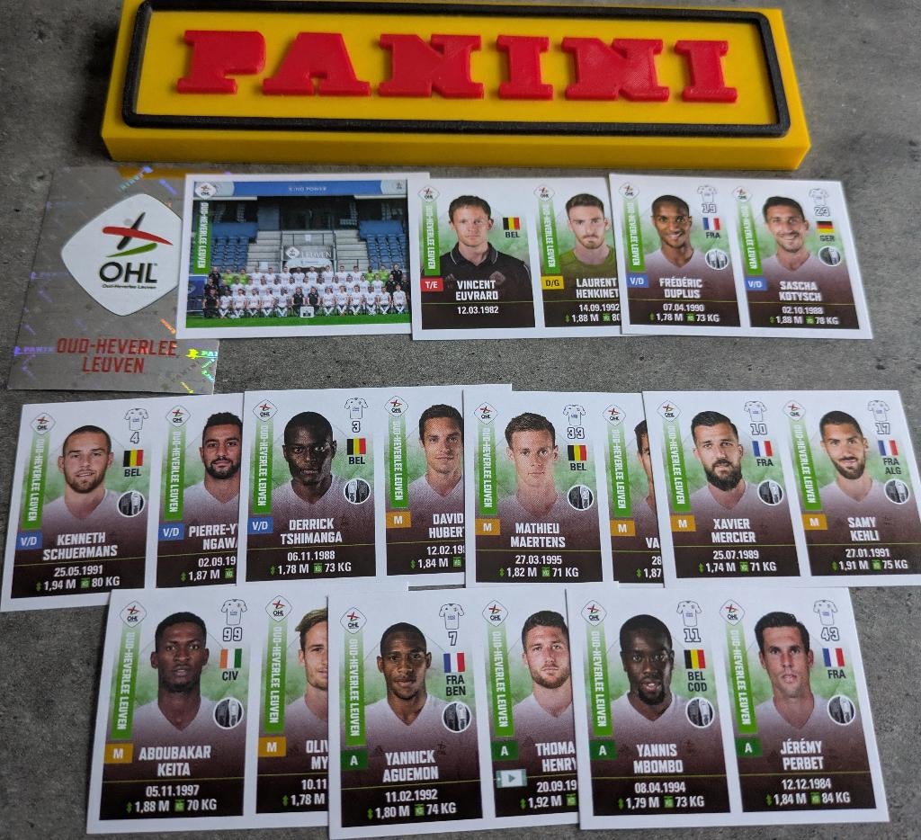 PANINI 11x STICKERS FOOTBALL 2019/20 OHL LEUVEN  voetbal, Hobby en Vrije tijd, Stickers en Plaatjes, Nieuw, Ophalen of Verzenden