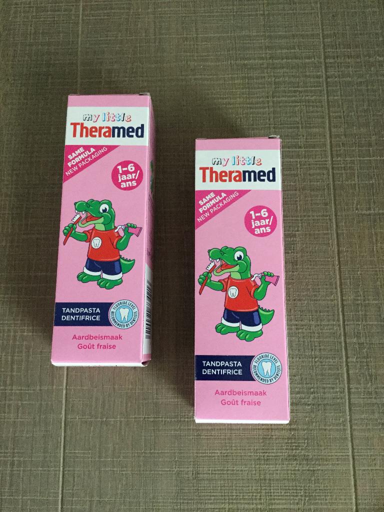 Nieuw! Tandpasta Theramed 1 - 6 jaar, Handtassen en Accessoires, Uiterlijk | Mondverzorging, Ophalen of Verzenden, Nieuw, Tandpasta